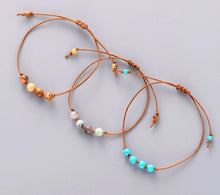 Load image into Gallery viewer, Simple Bracelet Stones Bead Friendship Bracelet Boho Cord Knot Adjustable Bracelet Women Beaded Bohemia Girls Bracelet