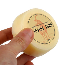 Load image into Gallery viewer, 100g Goat Milk Men Beard Shaving Soap Cream Foaming Lather for Barber Salon Traditional Wet Shaving Tool 3.5OZ