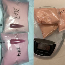 Load image into Gallery viewer, 50g Bulk Nude Nail Acrylic Powder,20 Colors Crystal Pink Brown Extension/Dipping/Engraving Acrylic Powder Poly Monomer Wholesale