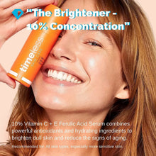 Load image into Gallery viewer, Timeless 30ml Skin Care 10% Vitamin C + E Ferulic Acid Serum Non-Greasy Formula Use Daily to Brighten skin care makeup kit