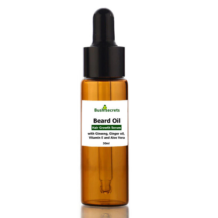 Beard & Moustache Cool Mint Safflower Argan - Australian hair growth balsam oil 30ml