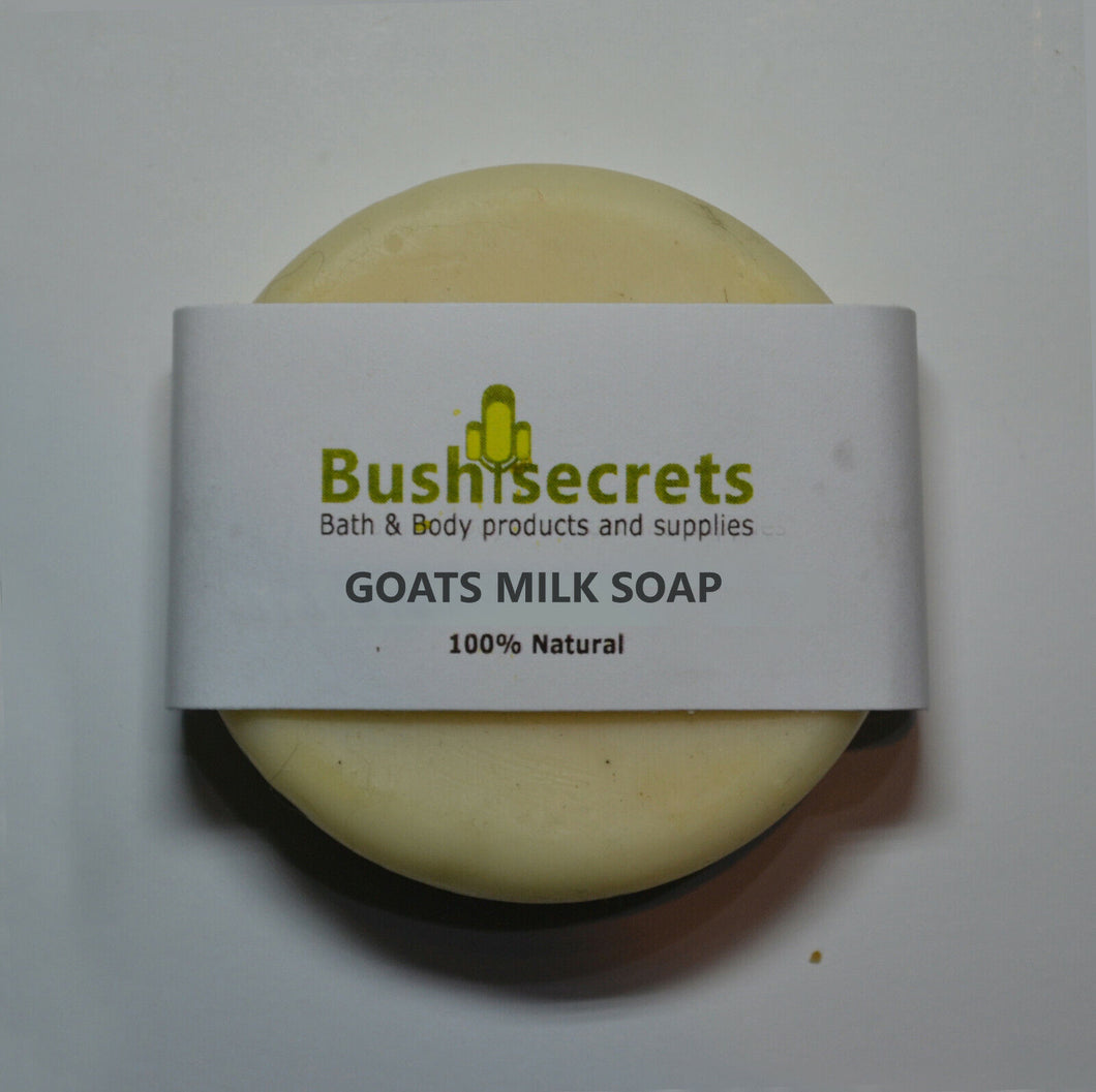 4x NATURAL Unscented Gentle Hydrating Nourishing pure Goats Milk SOAPS