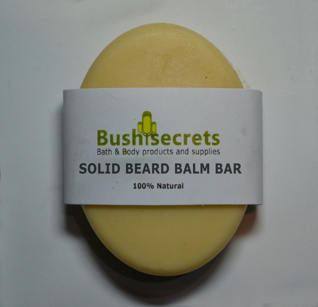 NATURAL Beard balm - Argan oil, Jojoba , Vitamin E conditioner, solid bar;