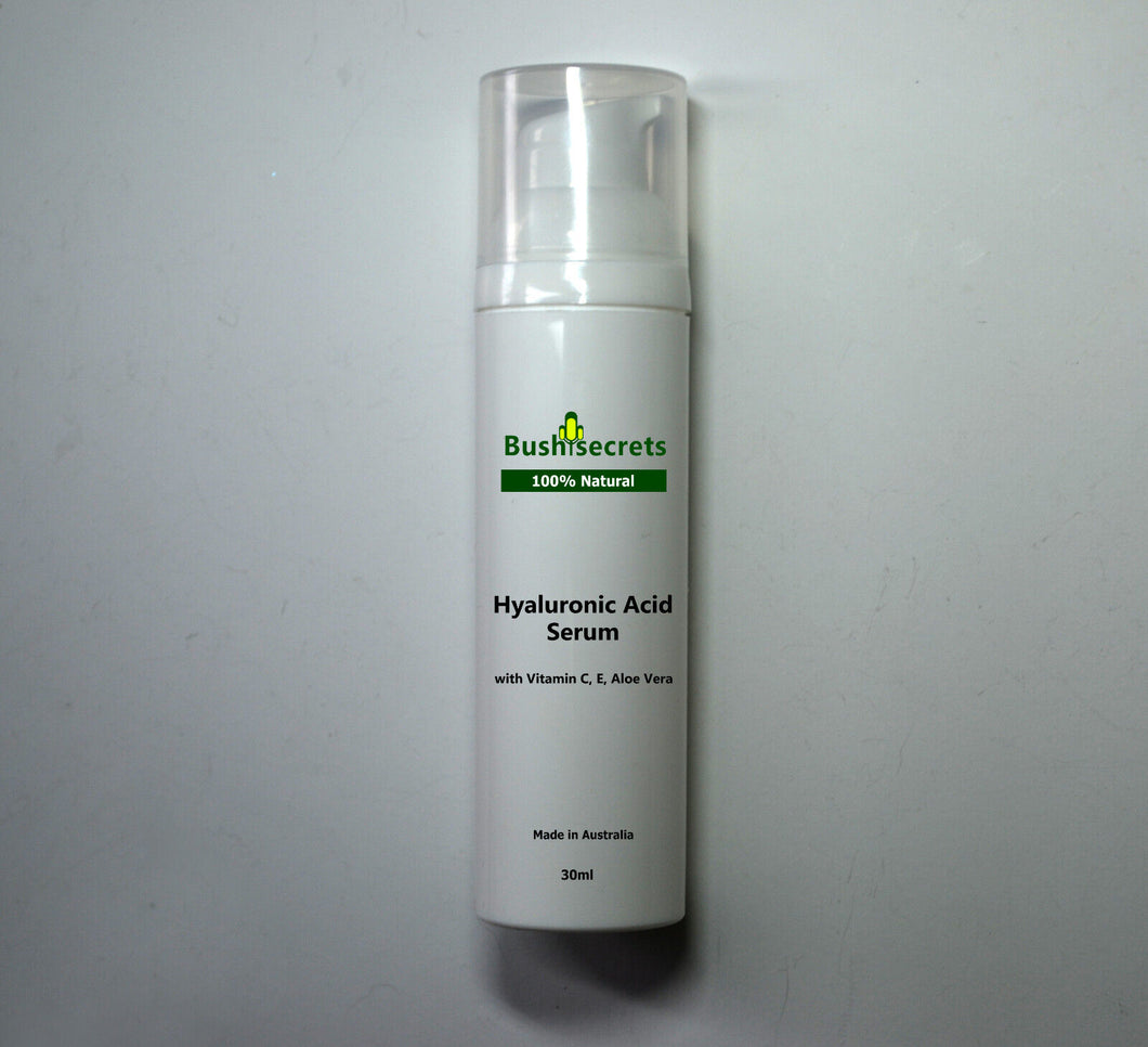 Hyaluronic Acid Serum Vitamin E Anti-aging firming skin care, 30ml. Spray pump;