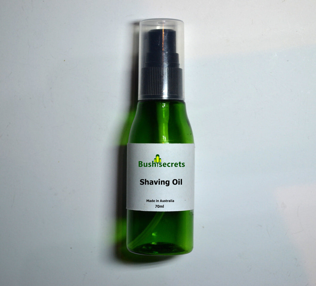 Shaving Oil hydration moisturizer pre-shave protection lubricant Australian made 70 ml