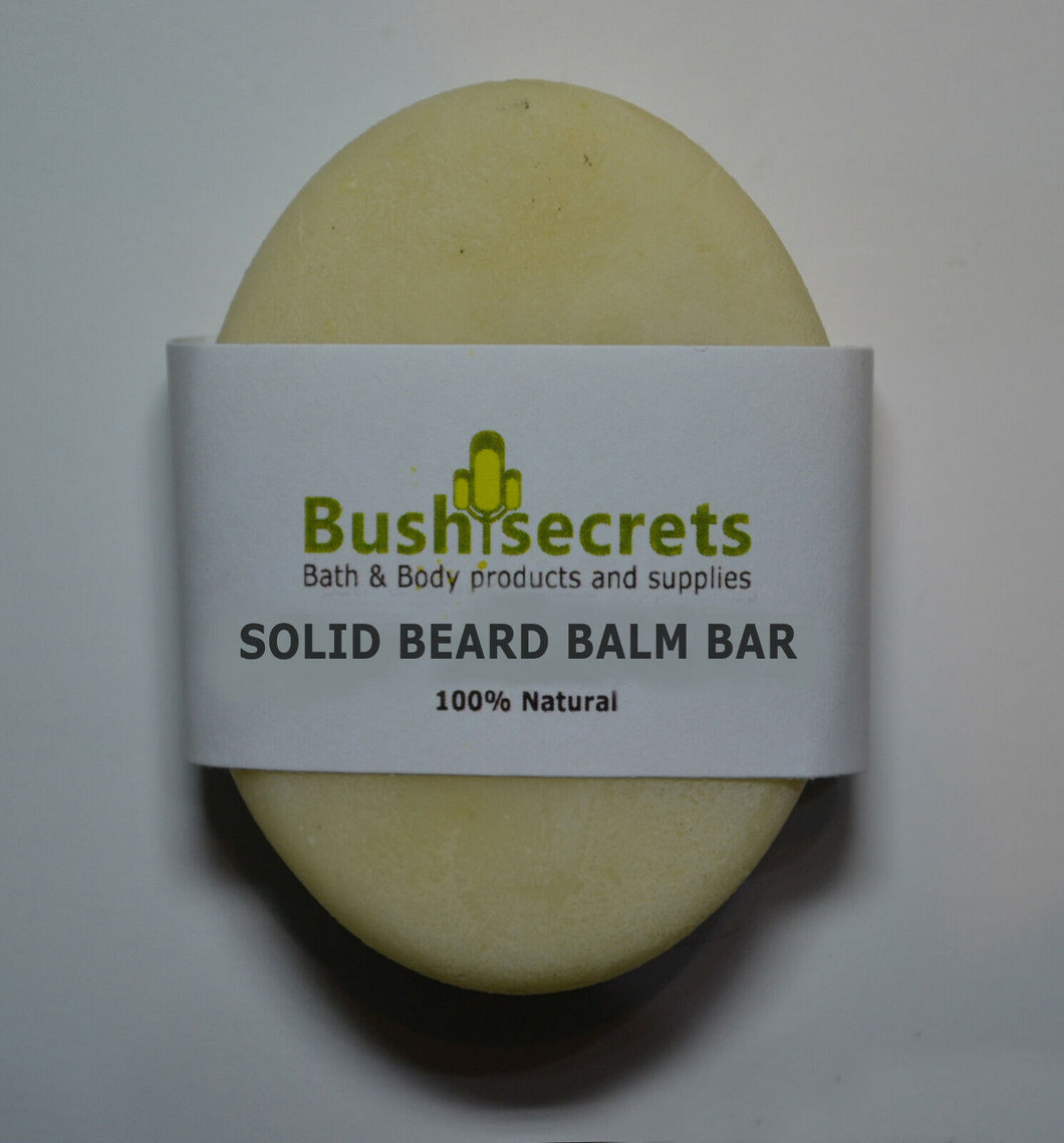 NATURAL Beard balm - Sandalwood, Rose Hip oil, Jojoba oil conditioner solid bar