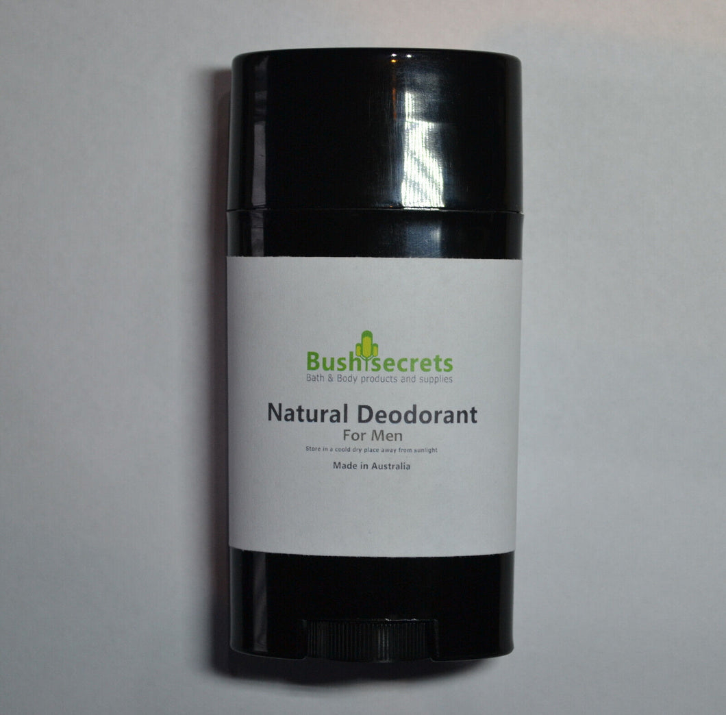 Natural Eco Organic Deodorant Stick 75ml - Vegan, Himalayan Salt For Men