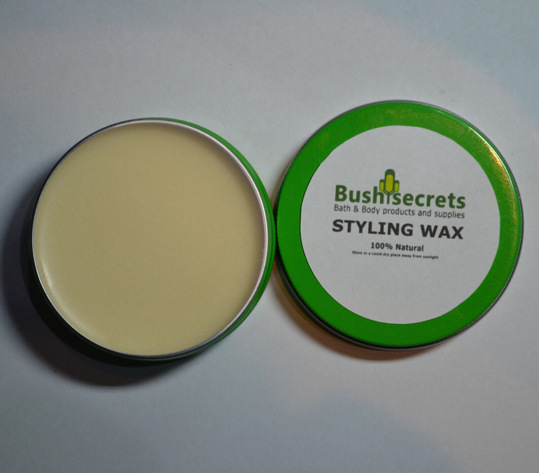 Australian Salon Natural Eco Hair Styling grooming Wax Pomade Lemon Myrtle 60mL.