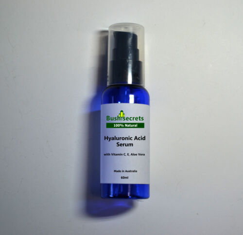 Hyaluronic Acid Serum, Vitamin C Anti-aging firming skincare 60ml Spray pump.
