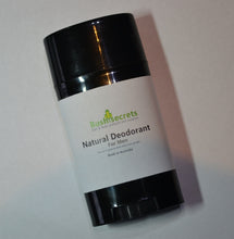 Load image into Gallery viewer, Natural Eco friendly Organic Deodorant Stick 75ml Vegan Pine Patchouli For Men.
