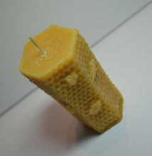 Load image into Gallery viewer, Australian artisanal local Pure Beeswax Pillar Beehive Candle long burn time
