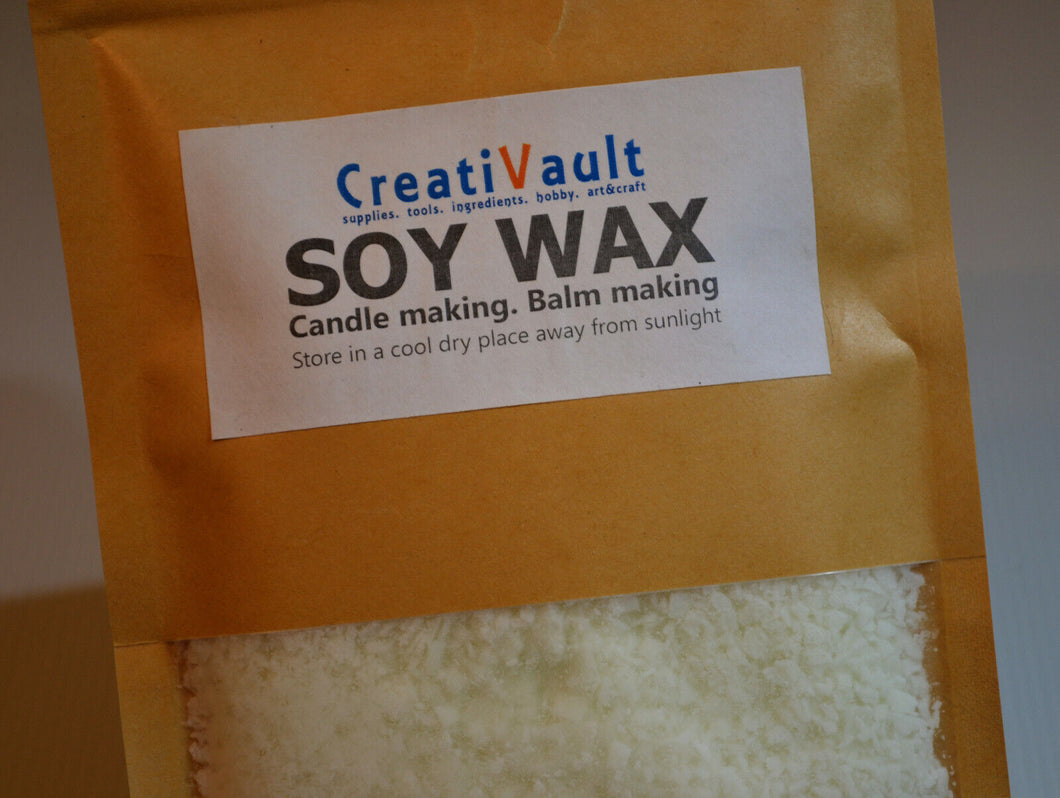 Australian Premium Natural Soy Wax Candle & Balm Making craft Supplies 50g.