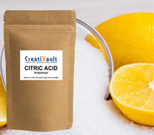 Load image into Gallery viewer, Organic CITRIC ACID, Food Grade, Anhydrous PURE 50g Australian Made.
