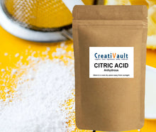 Load image into Gallery viewer, Organic CITRIC ACID, Food Grade, Anhydrous PURE 50g Australian Made.
