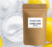 Load image into Gallery viewer, Organic CITRIC ACID, Food Grade, Anhydrous PURE 50g Australian Made.
