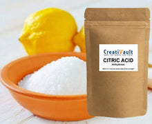 Load image into Gallery viewer, Organic CITRIC ACID, Food Grade, Anhydrous PURE 50g Australian Made.
