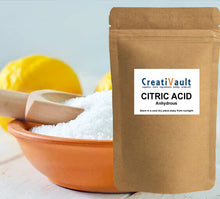 Load image into Gallery viewer, Organic CITRIC ACID, Food Grade, Anhydrous PURE 50g Australian Made.
