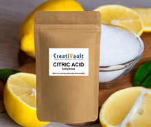 Load image into Gallery viewer, Organic CITRIC ACID, Food Grade, Anhydrous PURE 50g Australian Made.
