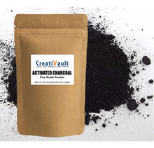 Load image into Gallery viewer, Premium Activated Charcoal, Fine Powder, Detox Supplement Food Grade 25g
