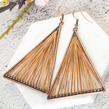 Load image into Gallery viewer, Vintage Boho Ethnic Gorgeous Drop Earrings for Women Fashion Thread Triangle Dangle Jewelry
