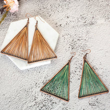 Load image into Gallery viewer, Vintage Boho Ethnic Gorgeous Drop Earrings for Women Fashion Thread Triangle Dangle Jewelry
