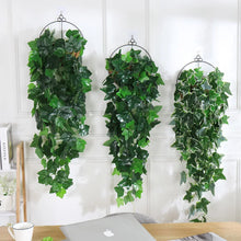 Load image into Gallery viewer, 100cm Artificial Plants Hanging Vines Wedding Garden Decoration Fake Plant Decor for Wall Green Leaves Vines Decorating
