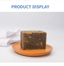 Load image into Gallery viewer, African Black Soap Handmade Organic Shea Butter Anti Rebelles Face Treatment Acne Moisturizing SkinCare Beauty Body Bath 110g
